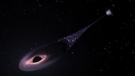 影/首次發現黑洞「狂奔」！運動過程誕生新恆星