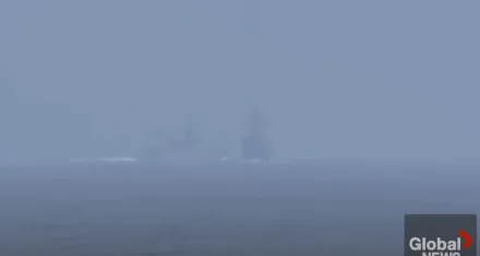 影/美加軍艦穿越台灣海峽　不到137公尺!陸船橫切險撞美驅逐艦