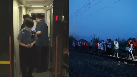 影/「走鐵軌鑽樹林」徒步10小時！京津冀暴雨列車停駛　900旅客被困2天2夜終脫困