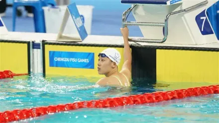 世大運/「游泳學霸」黃渼茜50公尺自由式第6名完賽　中華隊所有賽程正式結束