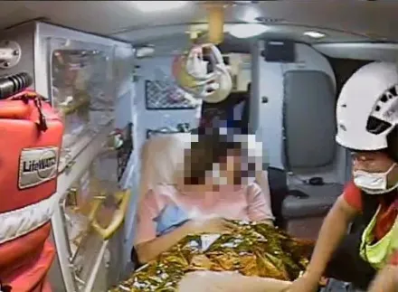 影/頭跑出來了！宜蘭「高捷」救護車當產婆　接生可愛小男嬰