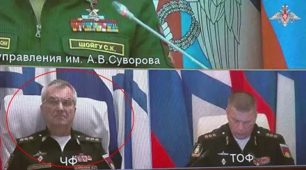 影/烏克蘭宣稱擊斃黑海艦隊司令官　俄國防部釋出「參加會議」影片打臉