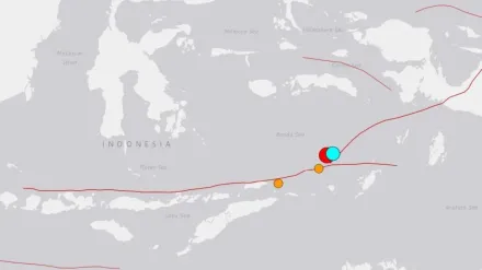 快訊/規模達7.1、6.9！印尼班達海1分鐘連2起強震　未構成海嘯風險